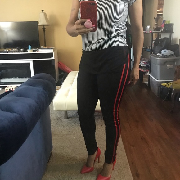 Side stripe ripped skinny jeans - Picture 3 of 5